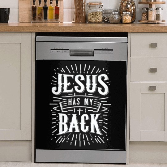 Jesus Has My Back 31 Dish Washer Covers