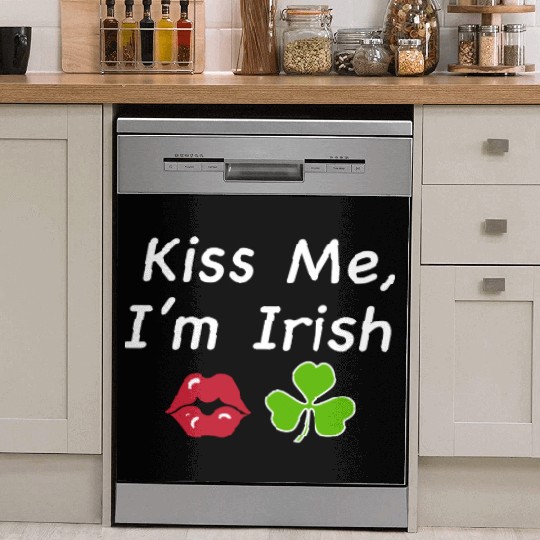 St Patricks Kiss Me I'm Irish Trendy Baby Dish Washer Covers, Y2k