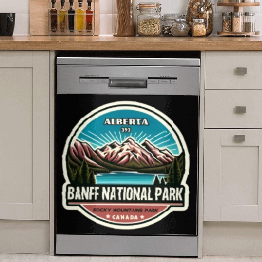 Banff National Park, Alberta Canada grizzly bears Dish Washer Covers