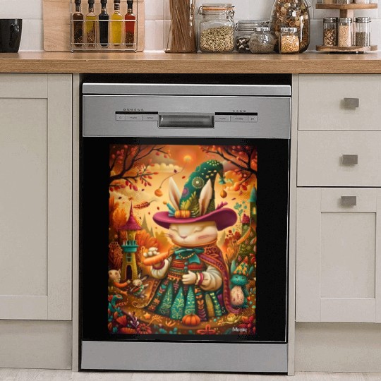 The Carrot Conjurer: A Rabbit Wizard's Naif Dish Washer Covers
