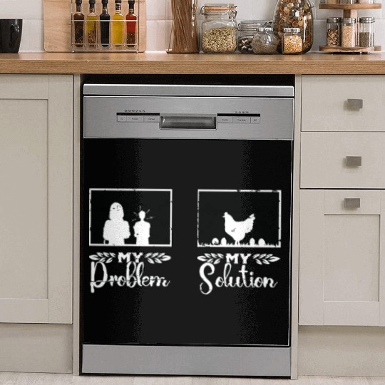 Poultry Farmer My Problem My Pictogram Mom Dad Dish Washer Covers