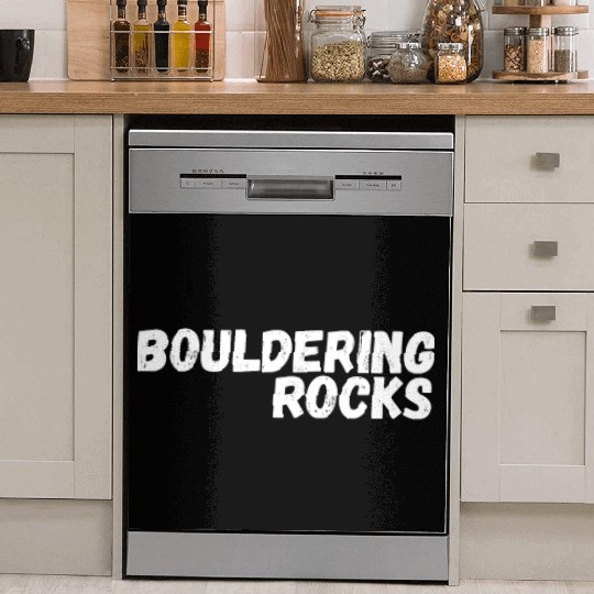 bouldering rocks Dish Washer Covers