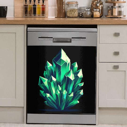 Emerald Crystal Fragments Dish Washer Covers