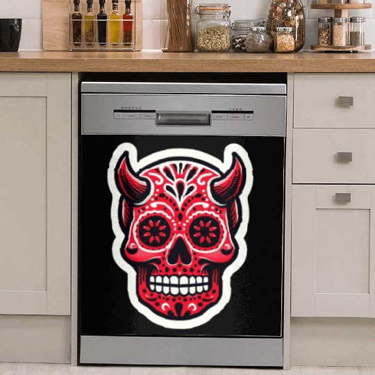 Adventurous Spirit: Daredevil Sugar Skull Dish Washer Covers