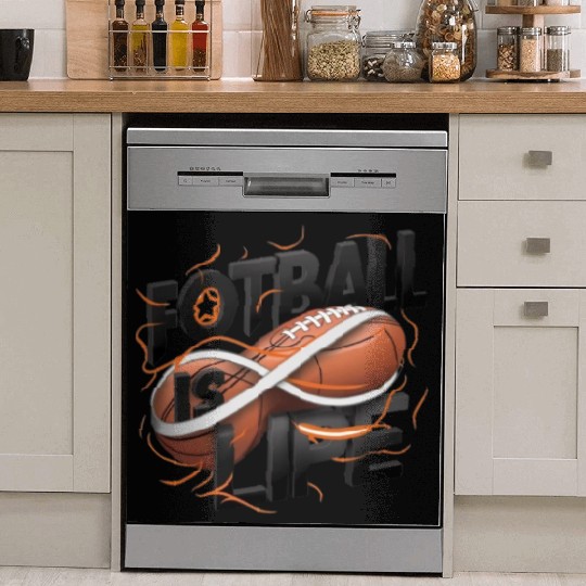 "Eternal Passion: Football is Life" Dish Washer Covers