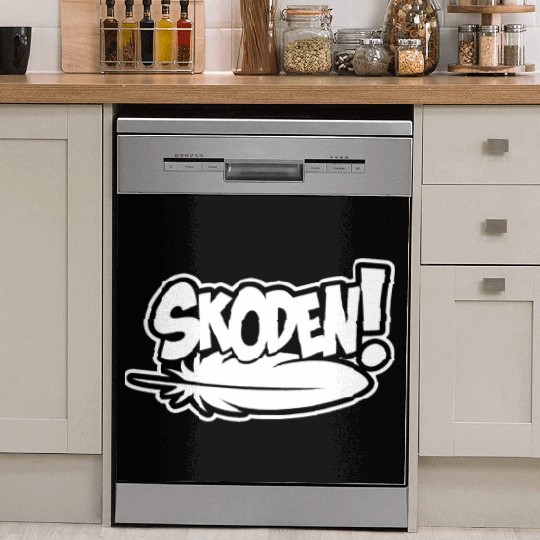 Skoden Native American slang funny rez dog Dish Washer Covers