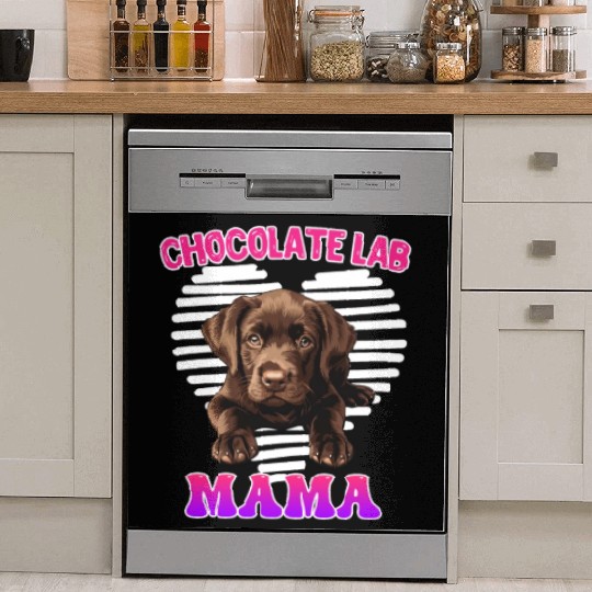 Labrador Retriever CHOCOLATE LAB MOM Labrador Dish Washer Covers