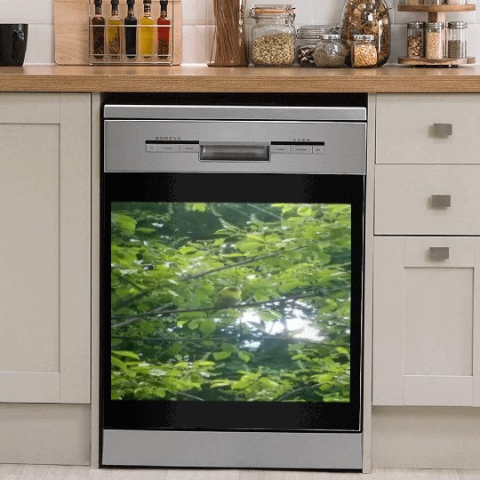 Camouflage Parakeet in Tree Gifts for Animal Lover Dish Washer Covers