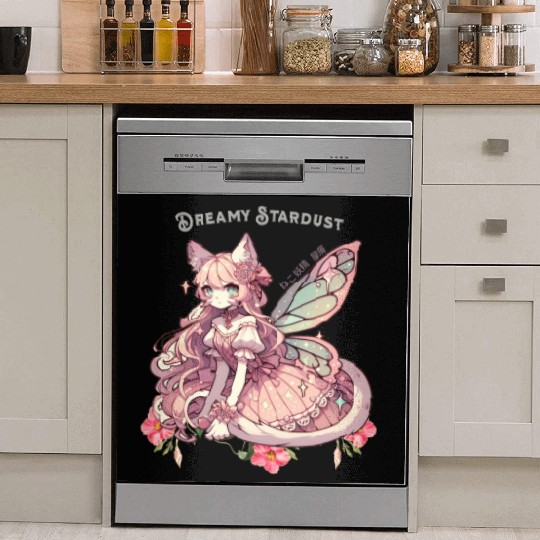 Enchanted Dreamy Stardust-A Cat Fairycore Fantasy Dish Washer Covers
