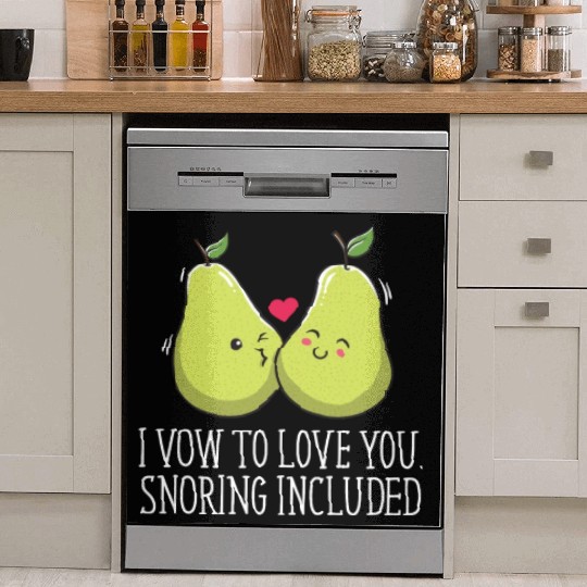 Vow to Love You Snoring Included Funny Wedding Hum Dish Washer Covers