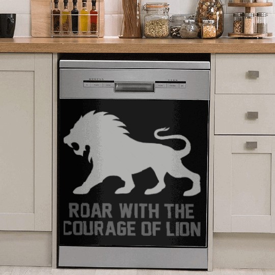Alpha Roar Nature Lover Animal King Lion Designs 6 Dish Washer Covers
