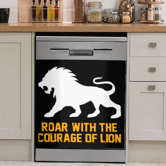 Alpha Roar Nature Lover Graphic Animal King 7 Dish Washer Covers