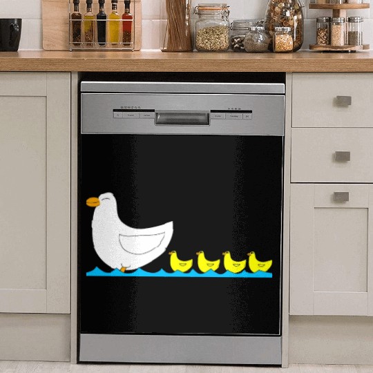Duck with ducklings Dish Washer Covers