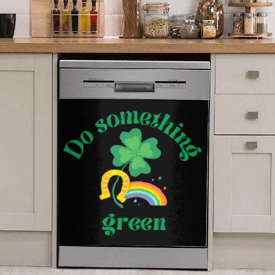 Do something green rainbow Dish Washer Covers