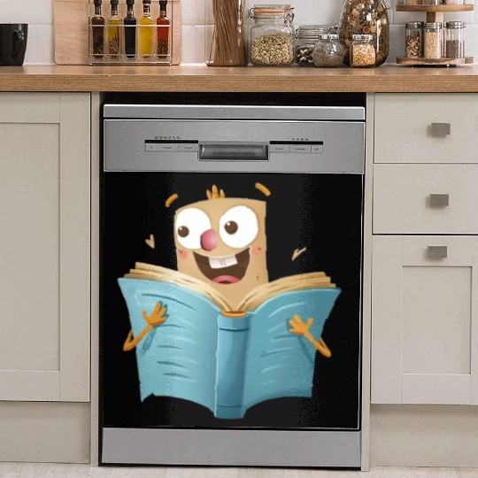 Happy Book Lover Reading Adventure Dish Washer Covers