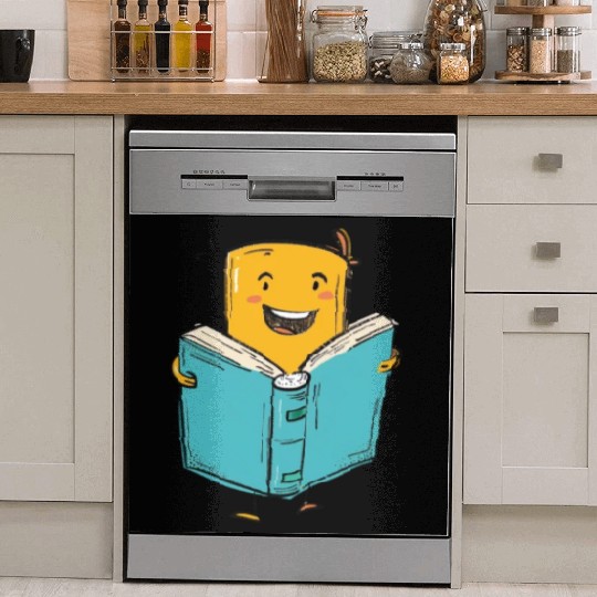 Happy Book Lover Reading Adventure Dish Washer Covers