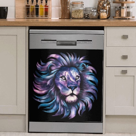 Lion Head Galaxy Style Dish Washer Covers