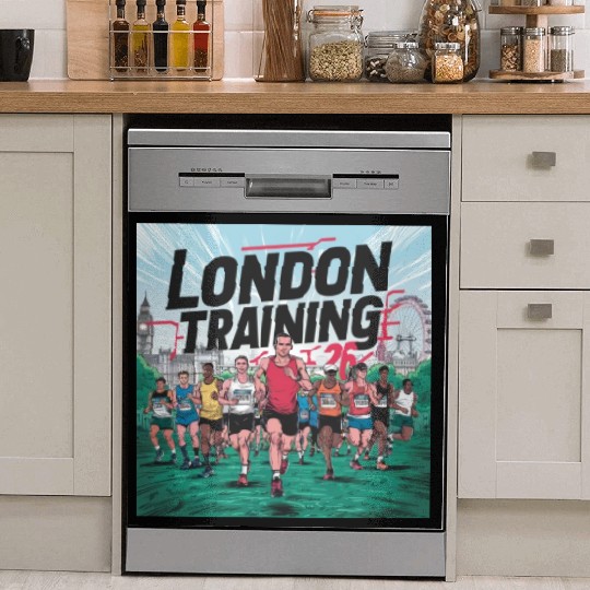 London Marathon by Kalam Dish Washer Covers