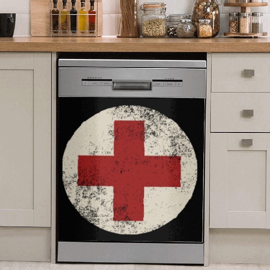 WW2 Combat Medic Symbol Dish Washer Covers