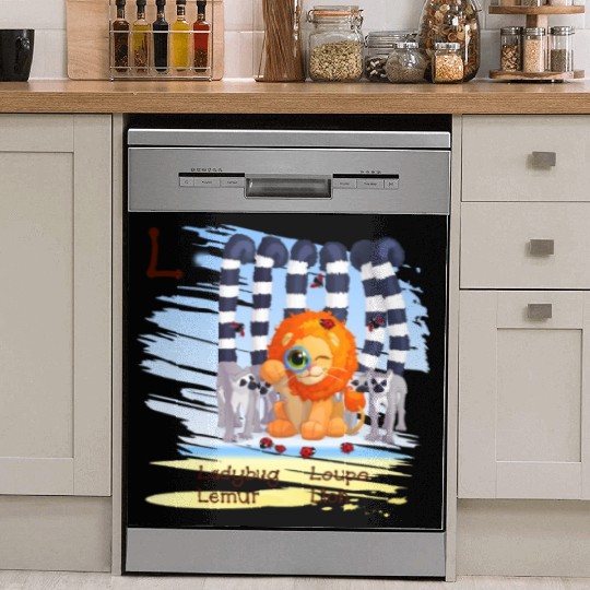 L Alphabet Ladybug Loupe Lemur Lion Dish Washer Covers