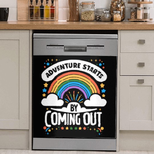 Birthgay Gay Pride Flag Pride Month Equal Rights Dish Washer Covers