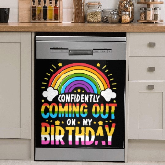 Birthgay Gay Pride Flag Pride Month Equal Rights Dish Washer Covers