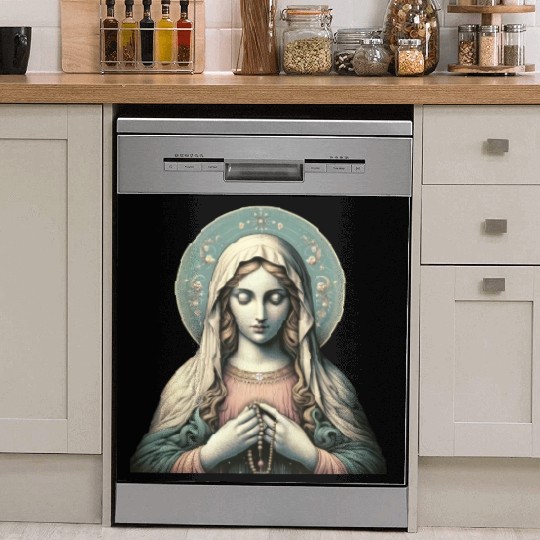 Serene Madonna ic Image Dish Washer Covers