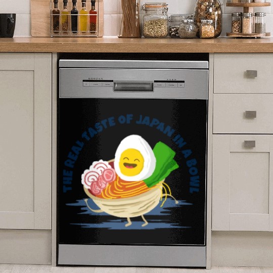 ramen is the real taste of japan in a bowl Dish Washer Covers