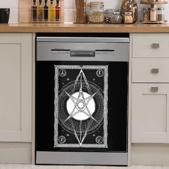 Tarot Card Reader Astrology Occult Mystical Dish Washer Covers