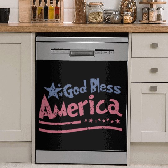 God Bless America Lovers Independence Dish Washer Covers