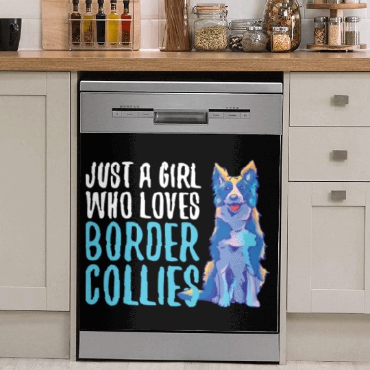 Unique Border Collie Design For Dog Enthusiasts Dish Washer Covers