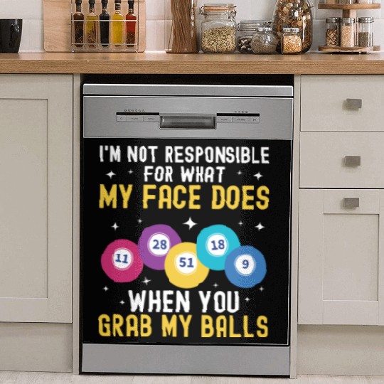 Funny Bingo Game Bingo Player Dish Washer Covers