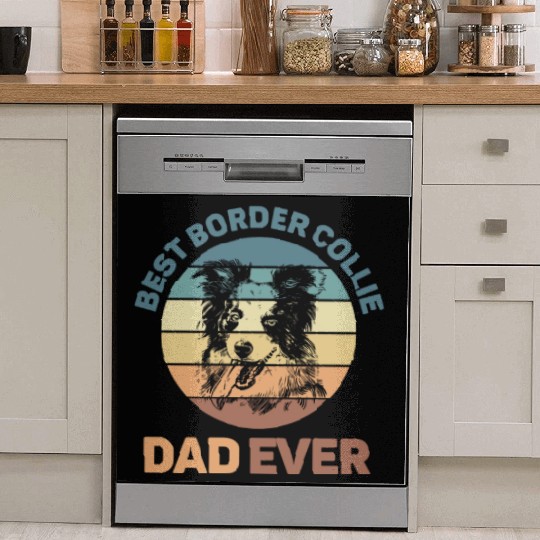 Unique Border Collie Design For Dog Lovers Dish Washer Covers