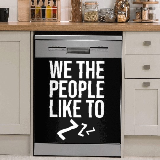 Sleepy Gnome with Night Cap Graphic Dish Washer Covers