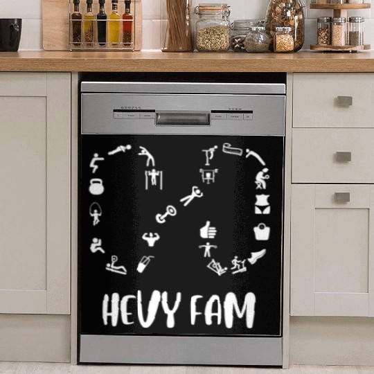 Hevy Fam: Workout Exercise Tracker App Family W/B Dish Washer Covers