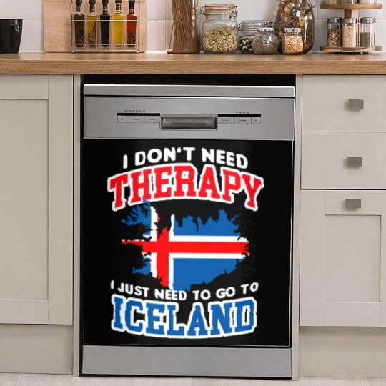 Iceland Flag Embrace The Northern Lights Design Dish Washer Covers