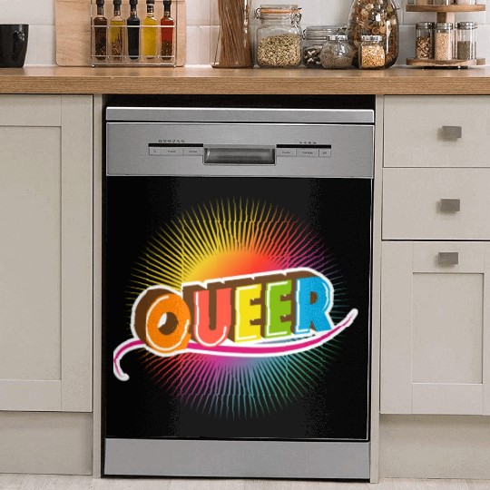 Queer Typo for Pride Month Equal Rights LGBTQ Dish Washer Covers