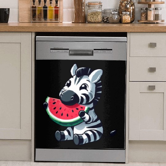 Zebra melon watermelon fruit fruity Dish Washer Covers
