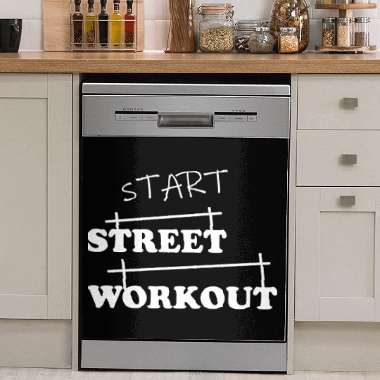 Fun calisthnics street workout generation Z school Dish Washer Covers