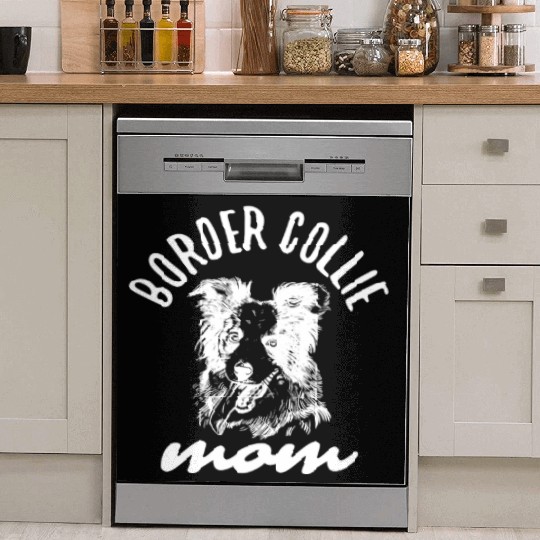 Unique Border Collie Enthusiast Creative Art Dish Washer Covers
