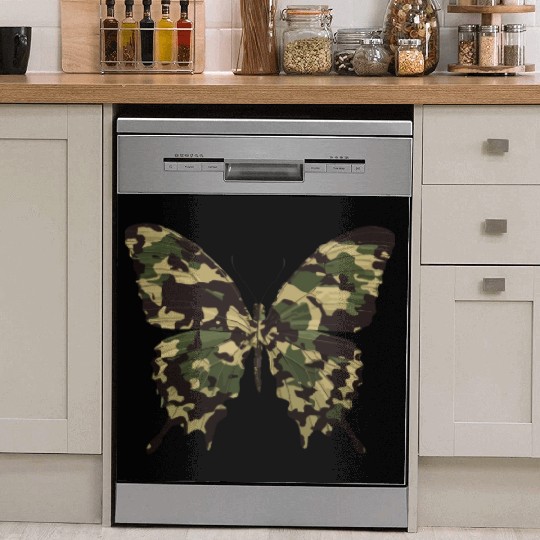 Natural Camouflage Butterfly Dish Washer Covers