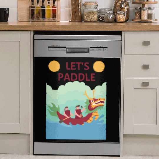Lets paddle! Celebrate Dragon Boat Festival 2024 Dish Washer Covers