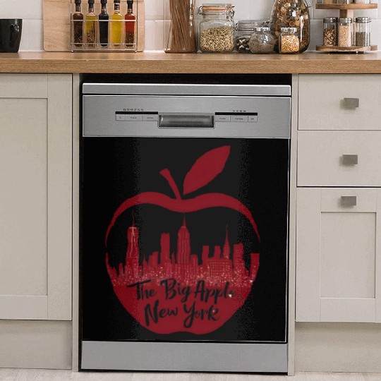 NYC Skyline Apple: Creative Dish Washer Covers