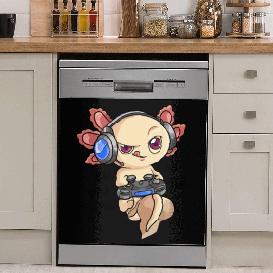 Gaming Axolotl Boys & Adults Axolotls Video Game Dish Washer Covers