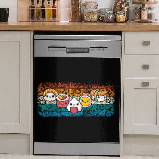 Japanese Food Lover Sushi Couple For Men Women R Dish Washer Covers