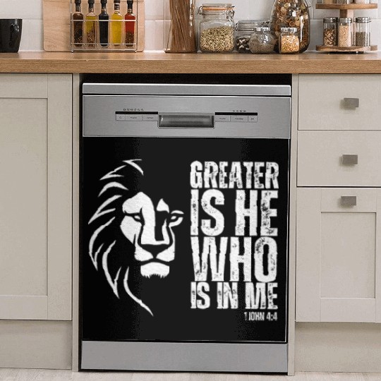 Lion of Judah Christian Bible Verse Dish Washer Covers