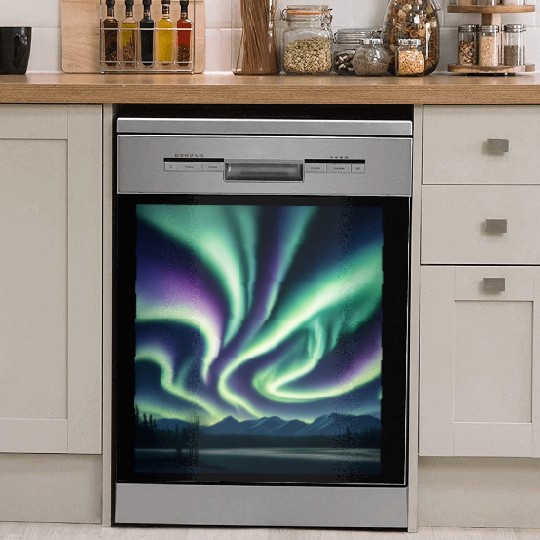 ultra realistic northern lights Dish Washer Covers
