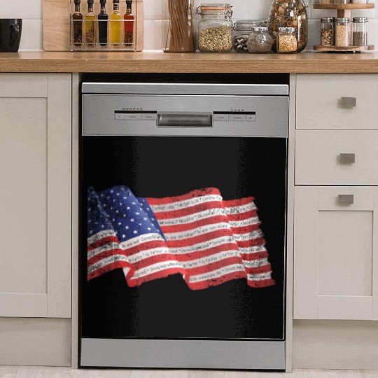 American flag Dish Washer Covers