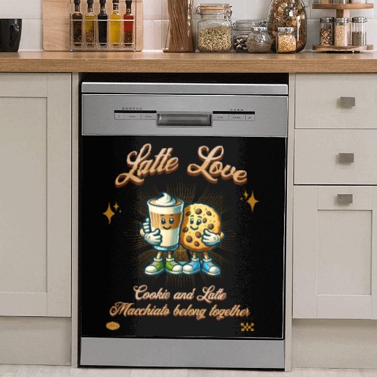 Latte Love Dish Washer Covers