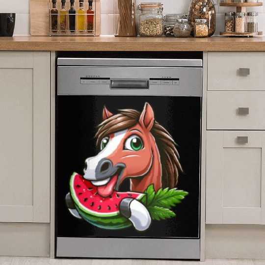 Horses Horse Lover Farmer Melon Summer Dish Washer Covers